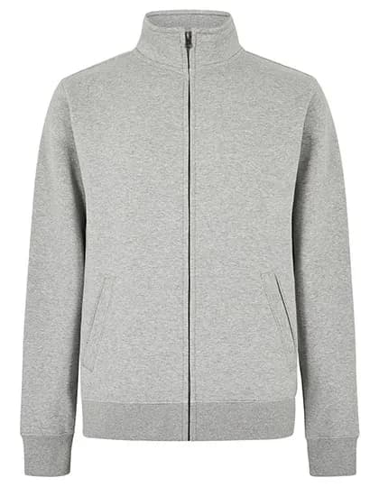 Regular Fit Zipped Sweatshirt - Heather Grey