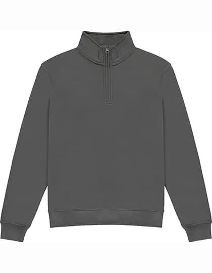 Regular Fit 1/4 Zip Sweatshirt - Dark Grey