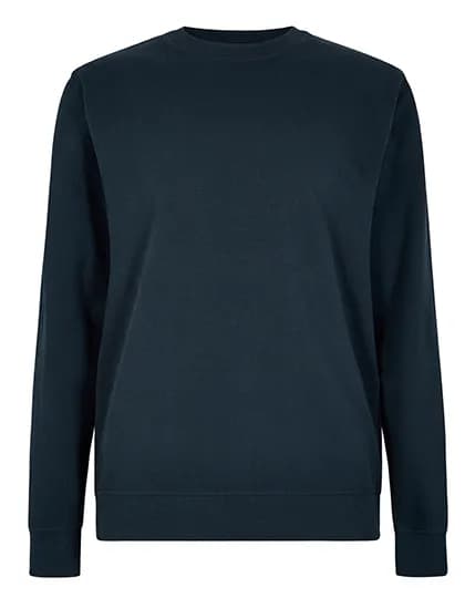 Regular Fit Pique Sweatshirt - Navy