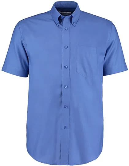 Men´s Classic Fit Workwear Oxford Shirt Short Sleeve - Italian Blue