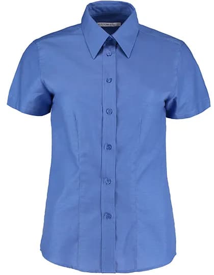 Women´s Tailored Fit Workwear Oxford Shirt Short Sleeve - Italian Blue
