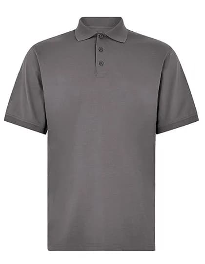 Regular Fit Superwash® 60° Jersey Polo - Charcoal