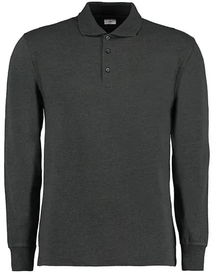 Men´s Classic Fit Long Sleeve Polo Shirt - Graphite (Solid)