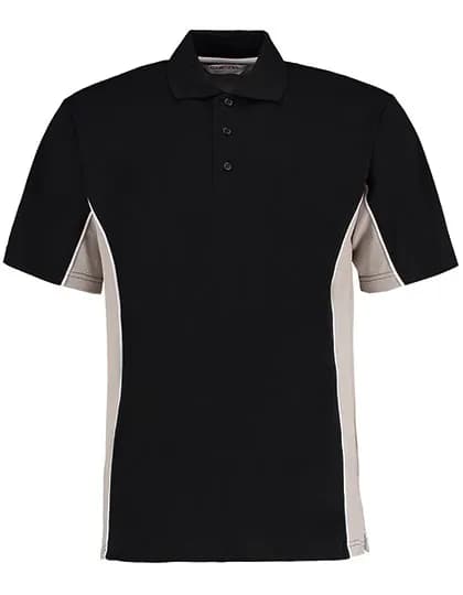Classic Fit Track Polo - Black/Grey (Solid)/White