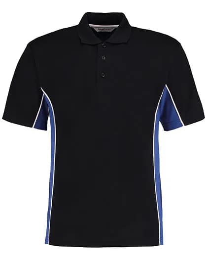 Classic Fit Track Polo - Black/Royal/White