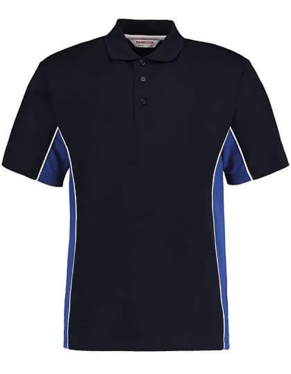 Classic Fit Track Polo - Navy/Royal/White