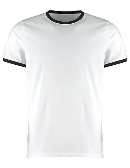 Fashion Fit Ringer Tee - White/Black