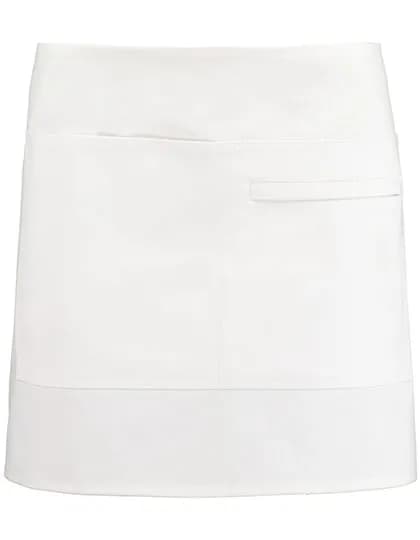 Short Superwash® 60º Bar Apron Unisex - White