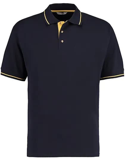 Classic Fit St. Mellion Polo - Navy/Sun Yellow