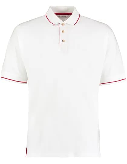 Classic Fit St. Mellion Polo - White/Bright Red