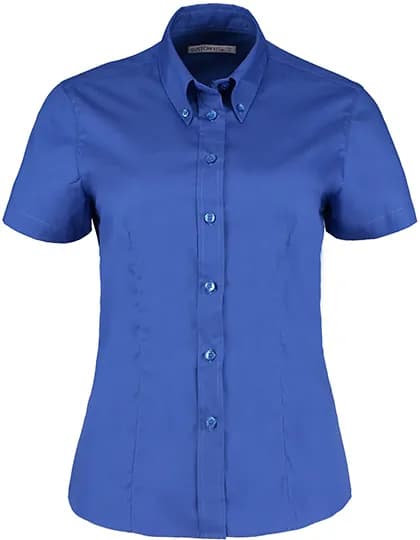 Women´s Tailored Fit Corporate Oxford Shirt Short Sleeve - Royal