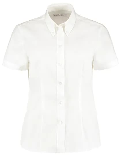 Women´s Tailored Fit Corporate Oxford Shirt Short Sleeve - White