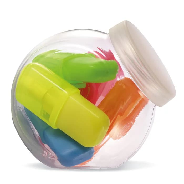 Mini-Textmarkerset - FUN FOR FIVE - Multicolour