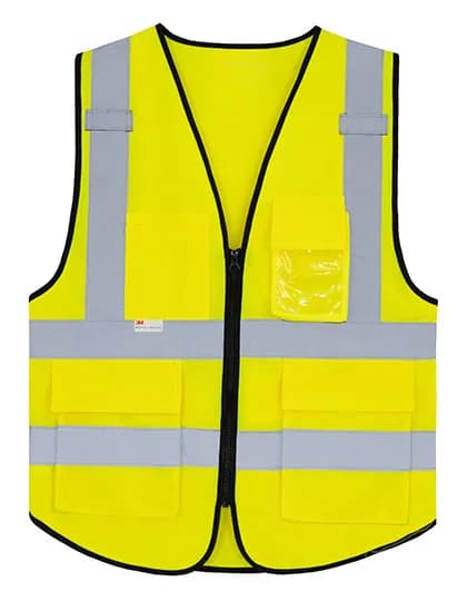 Premium Multifunctional Executive Safety Vest Munich - Signal Yellow