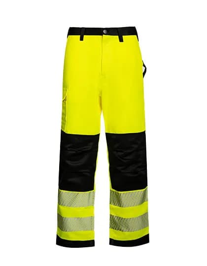 EOS Hi-Vis Workwear Trousers With Printing Areas - Signal Yellow/Black