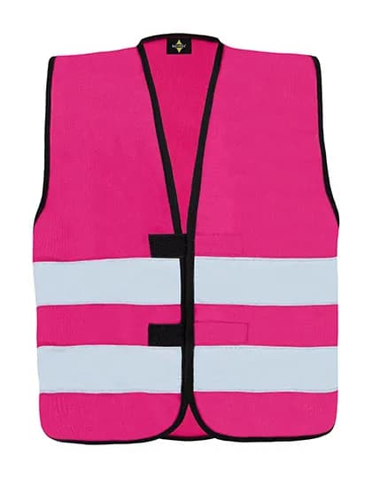 Kids´ Hi-Vis Functional Safety Vest Aarhus - Magenta