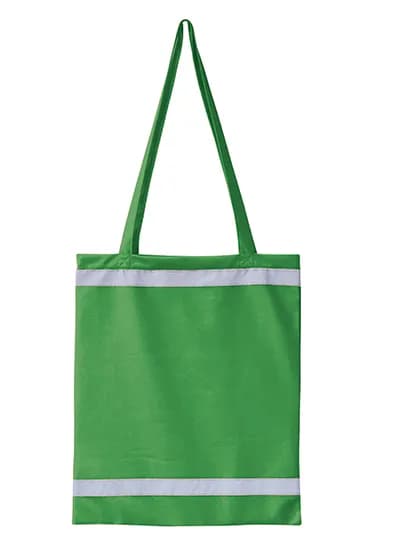 Warnsac® Reflective Shopping Bag With Long Handles - Green