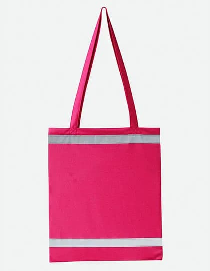 Warnsac® Reflective Shopping Bag With Long Handles - Magenta