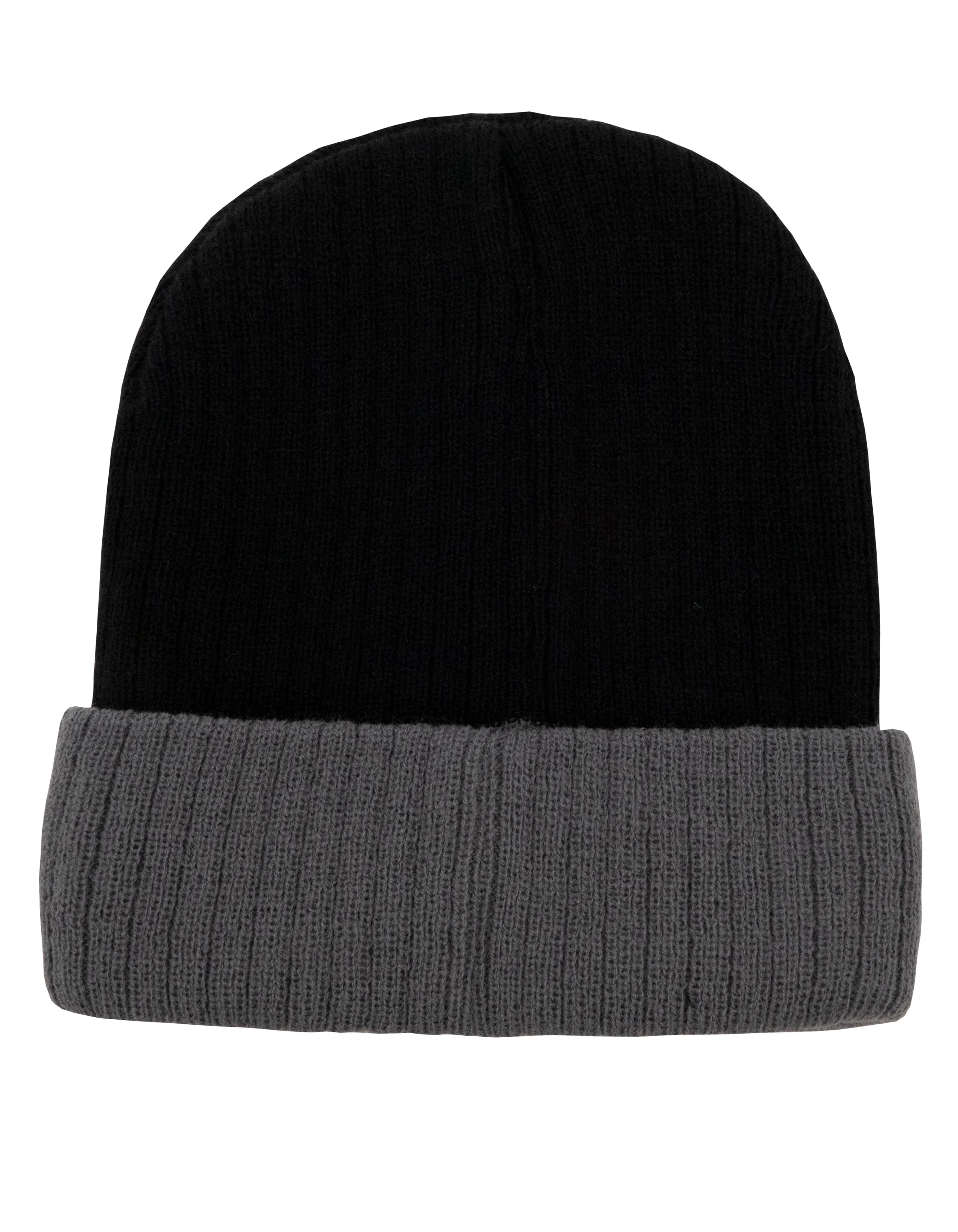 Two-Tone Beanie - Black/Grey