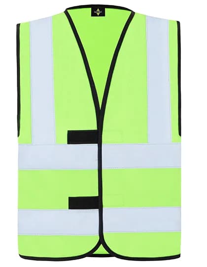 Hi-Vis Safety Vest With 4 Reflective Stripes Hannover - Lime Green