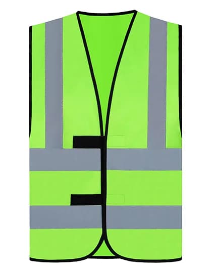 Hi-Vis Safety Vest With 4 Reflective Stripes Hannover - Neon Green