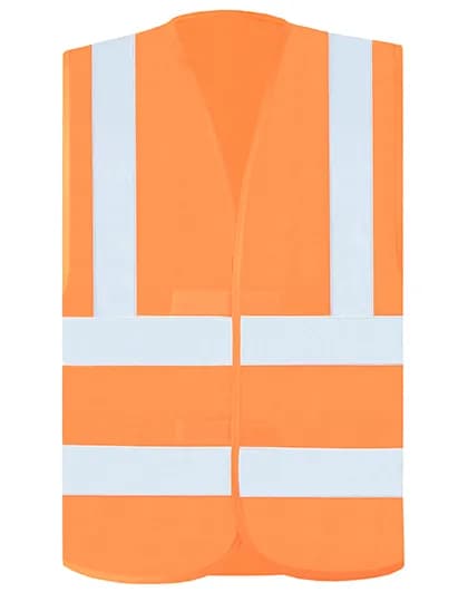 Hi-Vis Safety Vest With 4 Reflective Stripes Hannover - Signal Orange