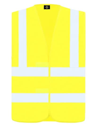 Hi-Vis Safety Vest With 4 Reflective Stripes Hannover - Signal Yellow