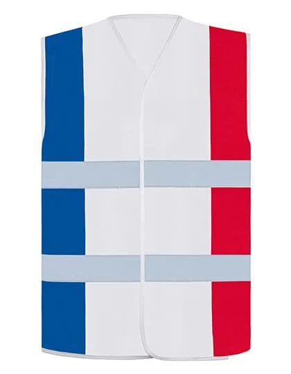 National Safety Vest - Blue/White/Red
