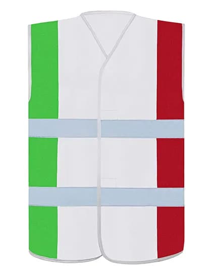 National Safety Vest - Green/White/Red