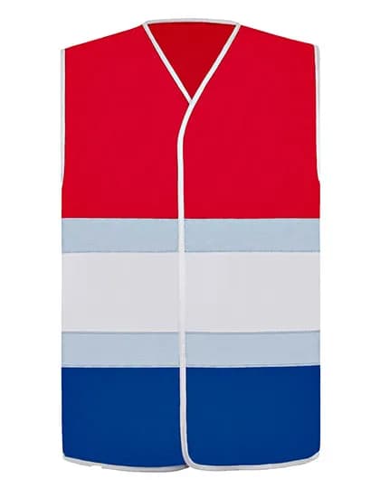 National Safety Vest - Red/White/Blue