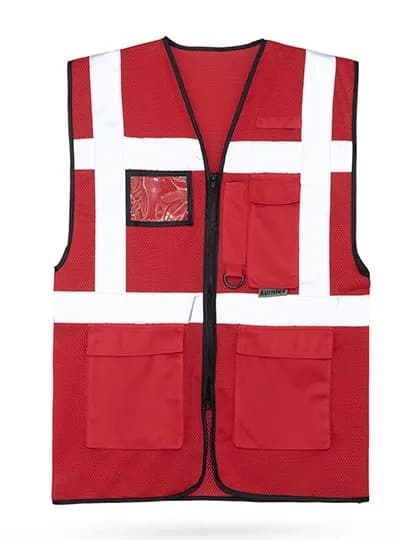 Mesh Multifunctional Vest Larisa - Red