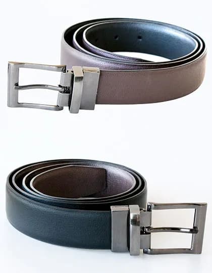Elegant Two-Color Reversible Belt Schaffhausen - Black/Brown