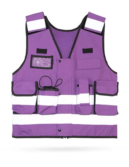 Tactical safety vest Stammheim - Violett