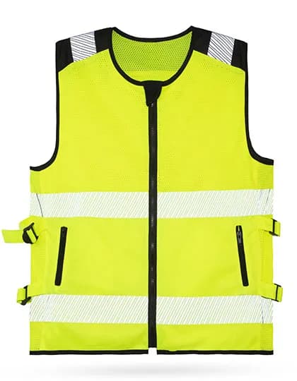 Hi-Vis Mesh Motorcycle Safety Vest Naxos - Signal Yellow