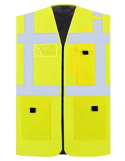 Padded Comfort Executive Safety Vest Wismar CO² Neutral - Signal Yellow