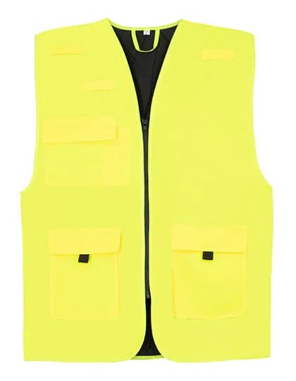 Padded Multifunctional Work Vest Kiel CO² Neutral - Signal Yellow