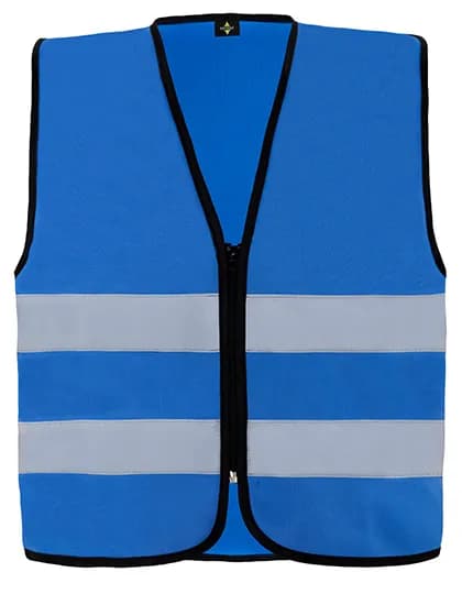 Hi-Vis Safety Vest Cologne With Front Zipper - Blue