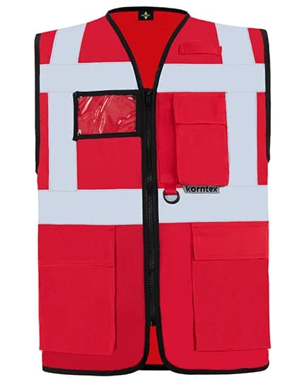 Executive Multifunctional Safety Vest Berlin - Red