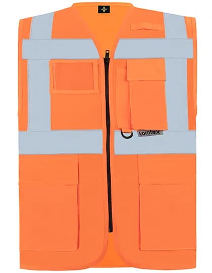 Executive Multifunctional Safety Vest Berlin - Signal Orange