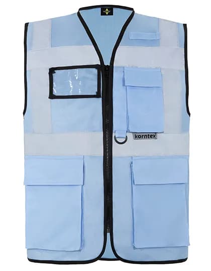 Executive Multifunctional Safety Vest Berlin - Sky Blue