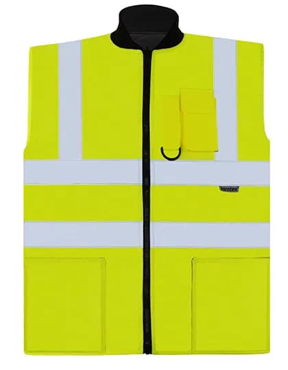 Hi-Vis Reversible Safety Bodywarmer Ural 2-in-1 - Signal Yellow