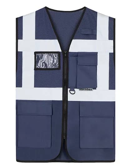 Multifunctional Hi-Vis Mesh-Vest Athens - Navy