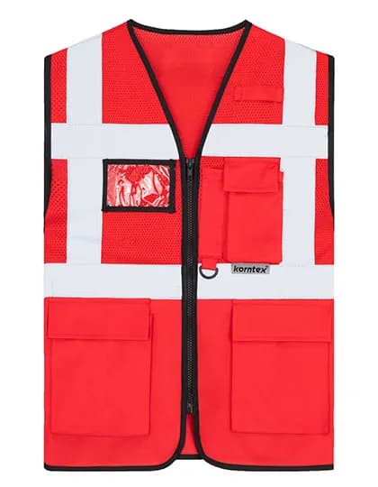 Multifunctional Hi-Vis Mesh-Vest Athens - Red