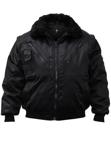 Robust 4-in-1 Workwear Pilot Jacket Oslo - Black
