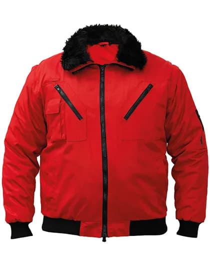 Robust 4-in-1 Workwear Pilot Jacket Oslo - Red