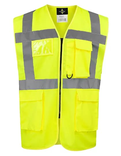 CO² Neutral Multifunctional Executive Safety Vest Hamburg - Signal Yellow