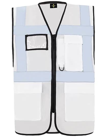 CO² Neutral Multifunctional Executive Safety Vest Hamburg - White