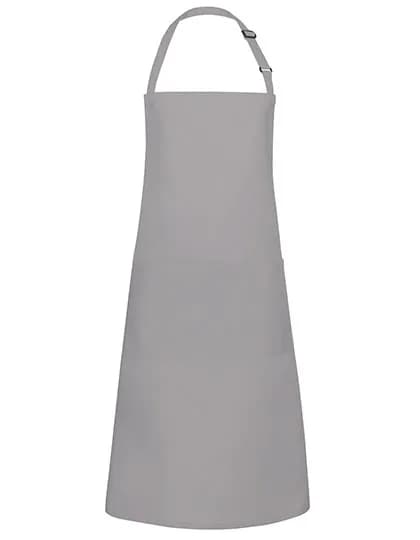 Latzschürze Basic mit Tasche und Schnalle - Basalt Grey (ca. Pantone 4276C)