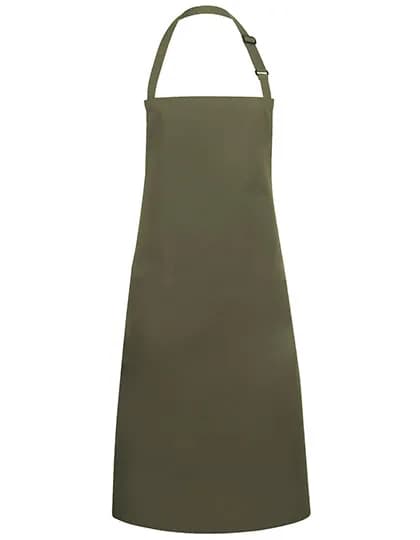 Latzschürze Basic mit Schnalle - Moss Green (ca. Pantone 7764C)