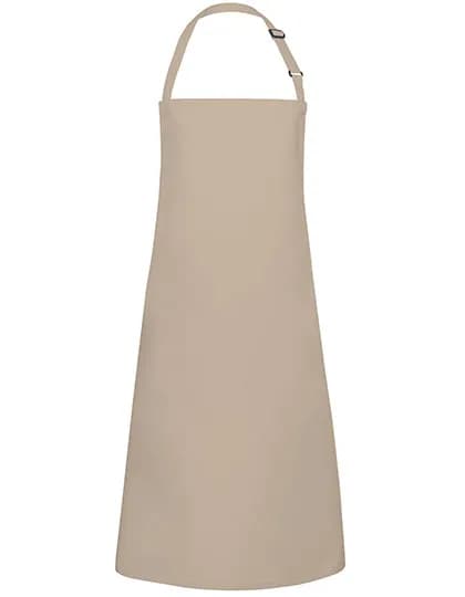 Latzschürze Basic mit Schnalle - Sand (ca. Pantone 7529C)